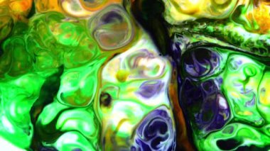 Renkli Boya Akışı Arkaplan Doku Görüntüsü Yayılıyor.