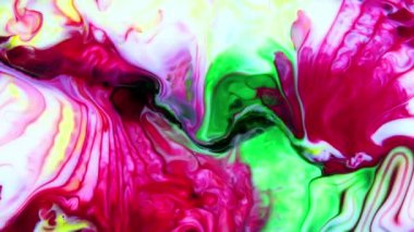 Çok Güzel Mürekkep Soyut Psychedelic Boya Sıvı Hareket Arka Plan Doku Video.