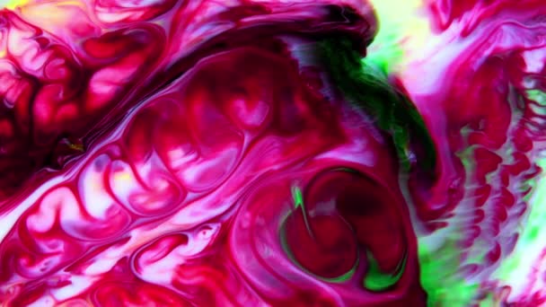 非常に素敵なインク抽象的なサイケデリックペイント液体モーション背景テクスチャビデオ — ストック動画