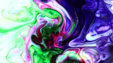 Very Nice Ink Abstract Psychedelic Paint Liquid Motion Background Texture 4k Video.