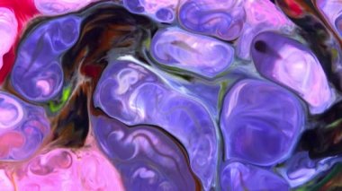 Very Nice Ink Abstract Psychedelic Paint Liquid Motion Background Texture 4k Video.