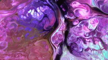 Soyut Renkli Boya Mürekkebi Patlaması Psikedelik Patlama Hareketi.