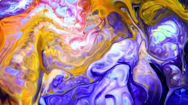 Abstrakte Bunte Farbtinte Explodiert Diffusion Psychedelische Explosion Bewegung — Stockvideo