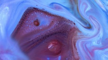 1920x1080 25 Fps. Very Nice Ink Abstract Psychedelic Cosmos Paint Liquid Motion Galactic Background Texture Footage.