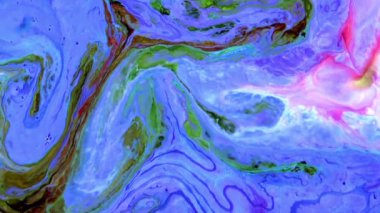 1920x1080 25 Fps. Very Nice Ink Abstract Psychedelic Cosmos Paint Liquid Motion Galactic Background Texture Footage.