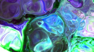 Çok Güzel Mürekkep Soyut Galaktik Renk Boyası Sıvı Doku Tasarımı Videosu.