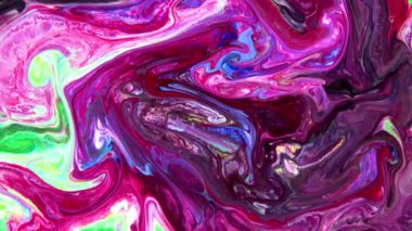 Soyut Renkli Boya Mürekkebi Patlaması Psikedelik Patlama Hareketi.