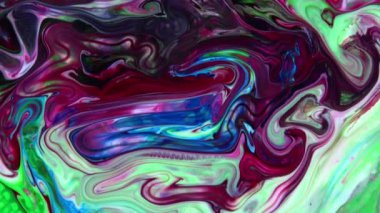 Soyut Renkli Boya Mürekkebi Patlaması Psikedelik Patlama Hareketi.