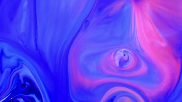Абстрактный Фон Взрыва Цветной Жидкой Краски — стоковое видео