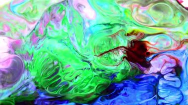 Renkli Sıvı Boya Patlaması Soyut Arkaplan Görüntüsü.