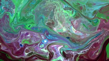 Renkli Sıvı Boya Patlaması Soyut Arkaplan Görüntüsü.