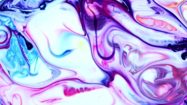 Pintura Líquida Coloreada Explosión Fondo Abstracto Imágenes — Vídeos de Stock