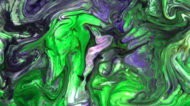 Soyut Renkli Sıvı Boya Akan Arkaplan Dokusunun Yakın Çekimi.