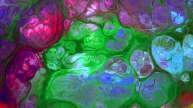 Çok Güzel Mürekkep Soyut Sanatsal Desen Renkli Boya Sıvı Kavramı Doku Video.