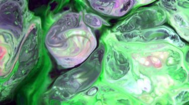 Çok Güzel Mürekkep Soyut Sanatsal Desen Renkli Boya Sıvı Kavramı Doku Video.