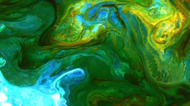 Çok Güzel Mürekkep Soyut Galaktik Renk Boyası Sıvı Doku Tasarımı Videosu.