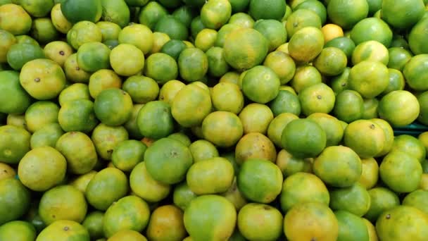 Zöld Gyümölcslé Mandarin Felvételek — Stock videók
