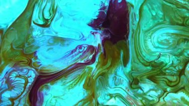 Soyut Renkli Boya Mürekkebi Patlaması Psikedelik Patlama Hareketi.