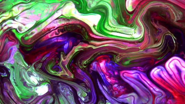 Abstrakte Organische Hypnotische Tinte Bunte Farbe Verbreitet Filmmaterial — Stockvideo