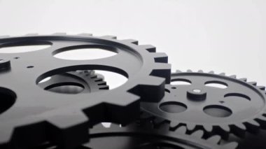 Makine Dişlilerinin Retro Vintage Çarkları Görüntüsü.