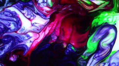 Abstract Colorful Color Paint Ink Explode Diffusion Psychedelic Blast Movement.