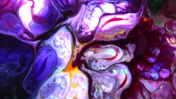 Abstract Colorful Color Paint Ink Explode Diffusion Psychedelic Blast Movement — Vídeos de Stock