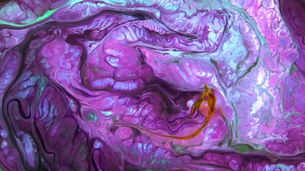 Abstract Colorful Color Paint Ink Explode Diffusion Psychedelic Blast Movement — Stock videók