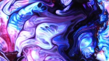 Sıvı sanat dokusu. Yanardöner boya efektli soyut arkaplan. Sıvı akrilik çizimler, akışlar ve sıçramalar. Web sayfası arkaplanı için karışık boyalar.