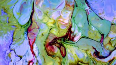 Çok Güzel Mürekkep Soyut Sanatsal Desen Renkli Boya Sıvı Kavramı Doku Video.
