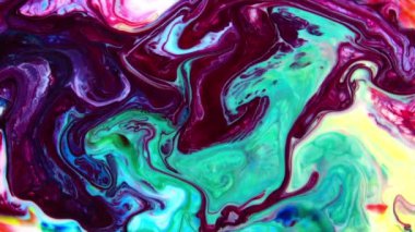 Yavaş Hareketli Makro Desen Sanatsal Kavramsal Renk Yüzey Taşıyıcı Yüzey Sıvı Boya Sıçratma Sanatı DokusuName.