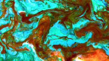 1920x1080 25 Fps. Very Nice Ink Abstract Psychedelic Cosmos Paint Liquid Motion Galactic Background Texture Footage.