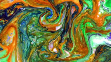 1920x1080 25 Fps. Very Nice Ink Abstract Psychedelic Cosmos Paint Liquid Motion Galactic Background Texture Footage.