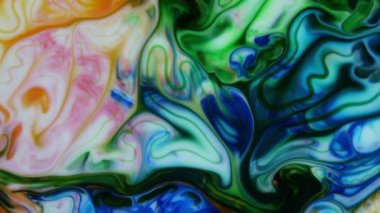 1920x1080 25 Fps. Very Nice Ink Abstract Psychedelic Cosmos Paint Liquid Motion Galactic Background Texture Footage.