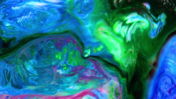 1920X1080 Fps Very Nice Ink Abstract Psychedelic Cosmos Paint Liquid — Wideo stockowe