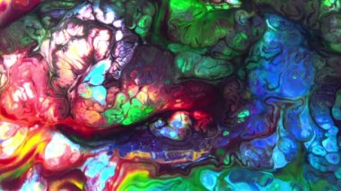 1920x1080 25 Fps. Very Nice Ink Abstract Psychedelic Cosmos Paint Liquid Motion Galactic Background Texture Footage.