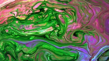 Yavaş Hareketli Makro Desen Sanatsal Kavramsal Renk Yüzey Taşıyıcı Yüzey Sıvı Boya Sıçratma Sanatı DokusuName.