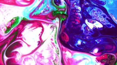 Yavaş Hareketli Makro Desen Sanatsal Kavramsal Renk Yüzey Taşıyıcı Yüzey Sıvı Boya Sıçratma Sanatı DokusuName.