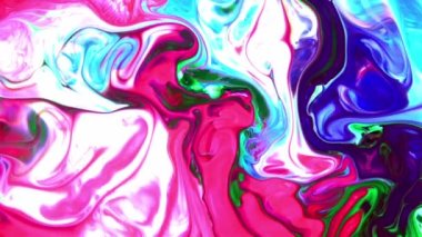 Yavaş Hareketli Makro Desen Sanatsal Kavramsal Renk Yüzey Taşıyıcı Yüzey Sıvı Boya Sıçratma Sanatı DokusuName.