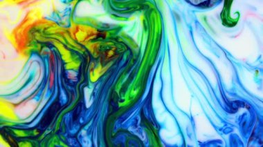 1920x1080 25 Fps. Very Nice Ink Abstract Psychedelic Cosmos Paint Liquid Motion Galactic Background Texture Footage.