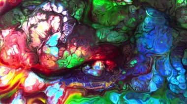 1920x1080 25 Fps. Very Nice Ink Abstract Psychedelic Cosmos Paint Liquid Motion Galactic Background Texture Footage.