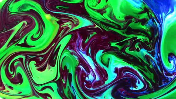 1920X1080 Fps Very Nice Ink Abstract Psychedelic Cosmos Paint Liquid — ストック動画