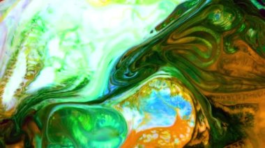 1920x1080 25 Fps. Very Nice Ink Abstract Psychedelic Cosmos Paint Liquid Motion Galactic Background Texture Footage.