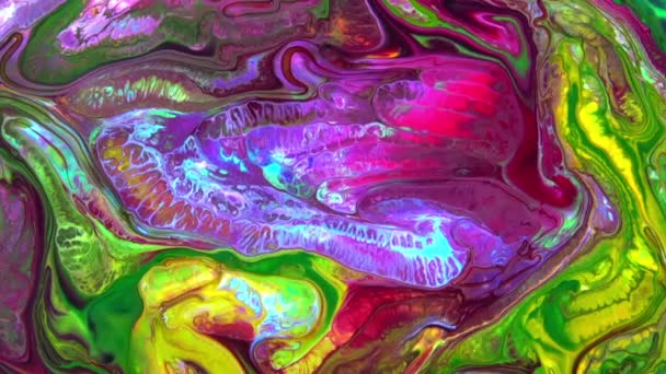 1920X1080 Fps Very Nice Ink Abstract Psychedelic Cosmos Paint Liquid — Video