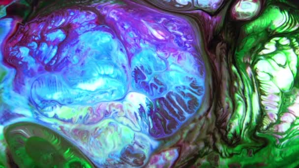 1920X1080 Fps Very Nice Ink Abstract Psychedelic Cosmos Paint Liquid — Vídeo de stock