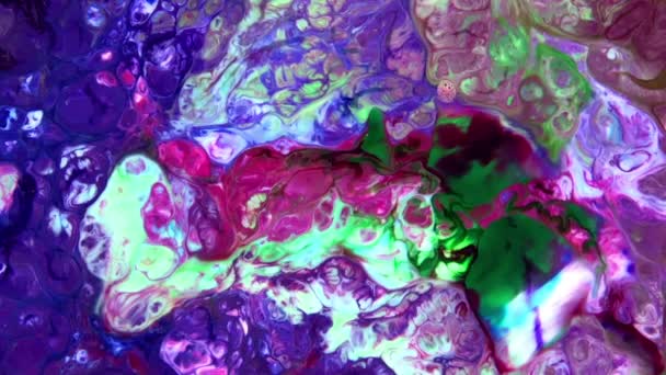 Schönheit Der Abstrakten Nahtlos Kachelbaren Zufälligen Kunst Paint Spread Footage — Stockvideo