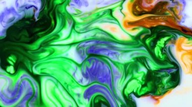 Yavaş Hareketli Makro Desen Sanatsal Kavramsal Renk Yüzey Taşıyıcı Yüzey Sıvı Boya Sıçratma Sanatı DokusuName.