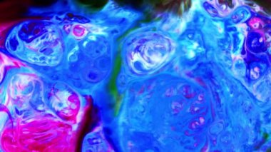 Abstract Colorful Color Paint Ink Explode Diffusion Psychedelic Blast Movement.