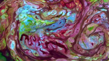 Abstract Colorful Color Paint Ink Explode Diffusion Psychedelic Blast Movement.