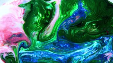 1920 x 1080 25 Fps. çok güzel mürekkep soyut sanat konusunda hava atan desen renk boya sıvı kavramı doku Video.