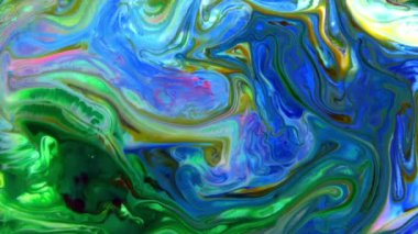 Soyut Sonsuz Renk Döngüleri ve Patlamaları.